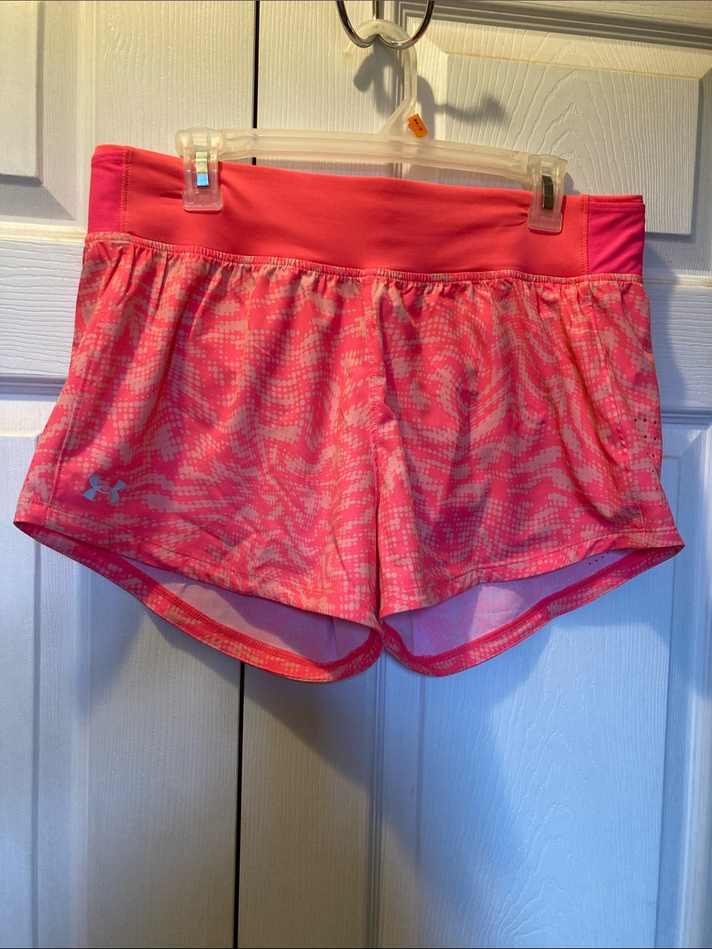 UnderArmour coral shorts size L. NWT
